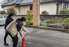 春の火災避難訓練②