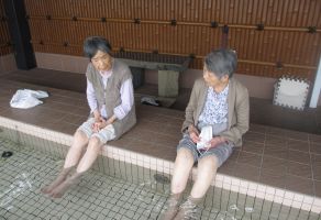 足湯へドライブ